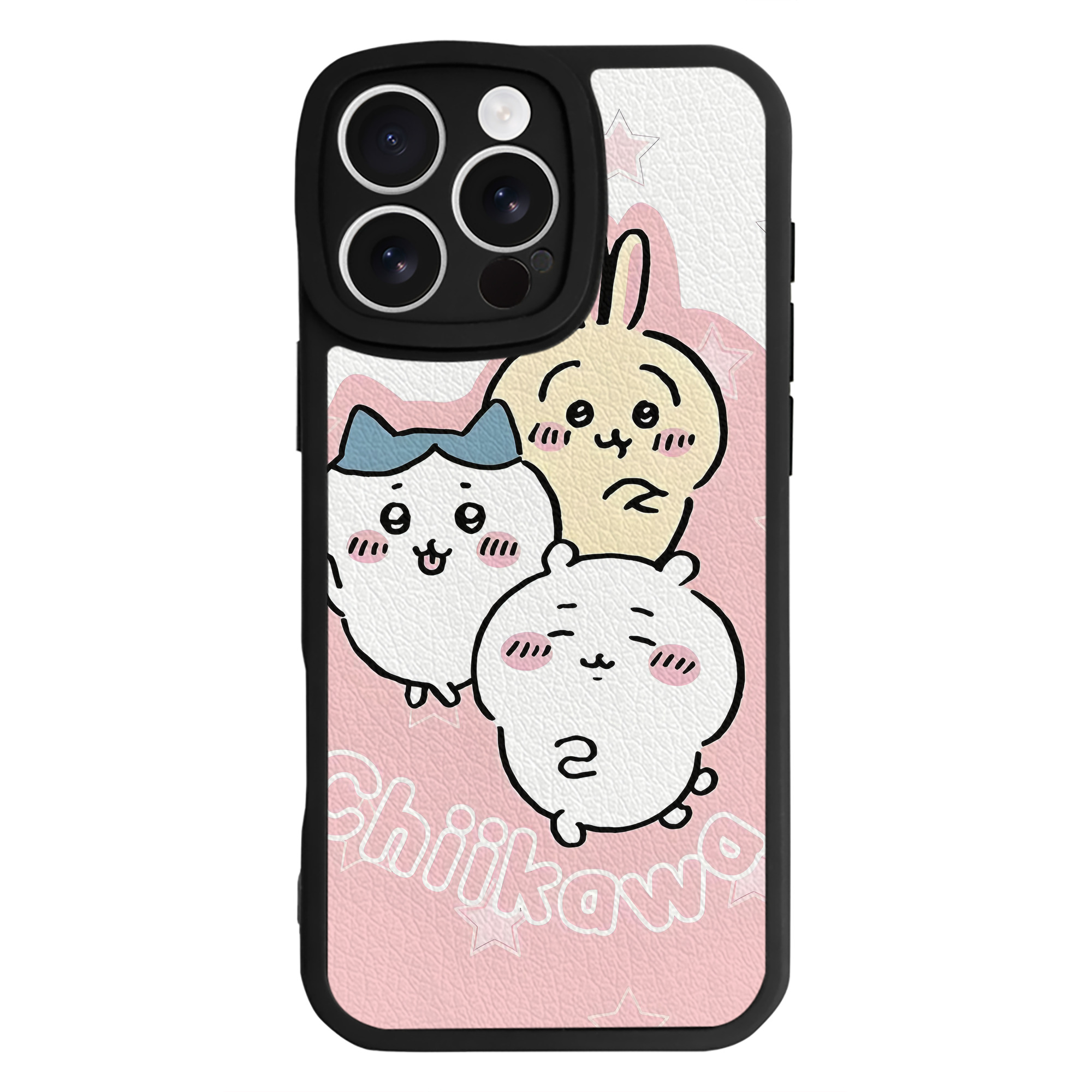 （画像用） ちいかわ Chii-kawa 【iPhone 16シリーズ対応】シリコンスマホケース（レザー調） 材質：シリコン